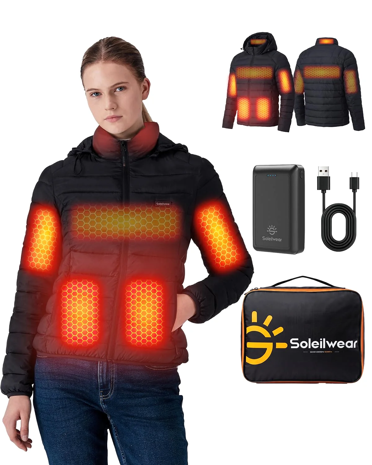 Soleilwear Women's Graphene Heated Jacket